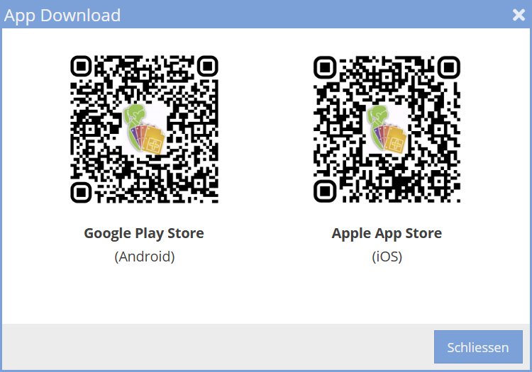 App Download QR-Codes