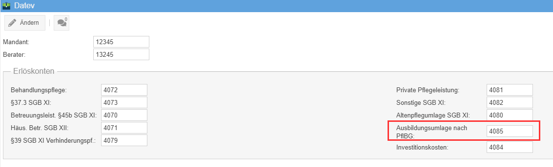 DATEV Ausbildungsumlagen