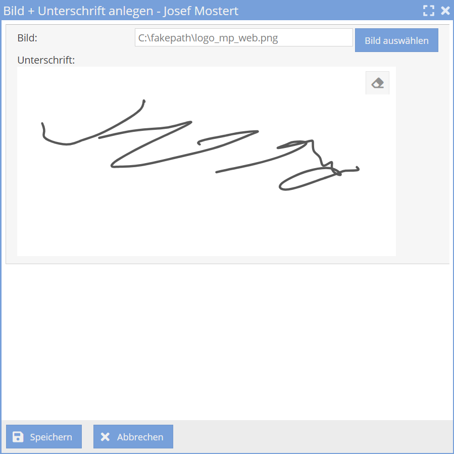 DigiMappe Unterschrift