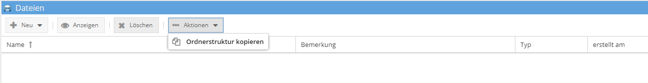 Fahrzeuge Ordner Struktur