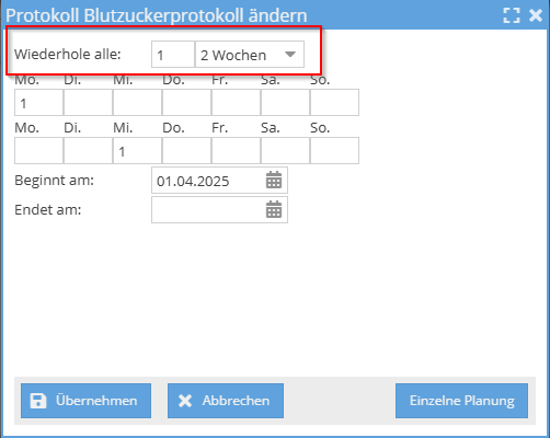 Rhythmus für Protokolle