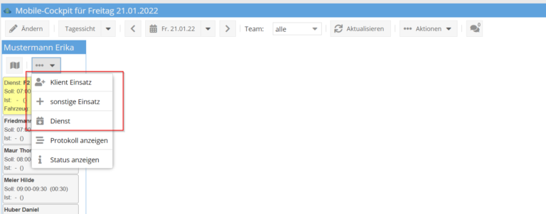 Nachträliche Änderungen