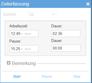 Arbeitszeiterfassung