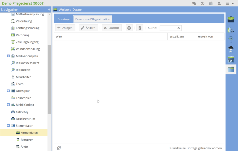 Besondere Pflegesituation