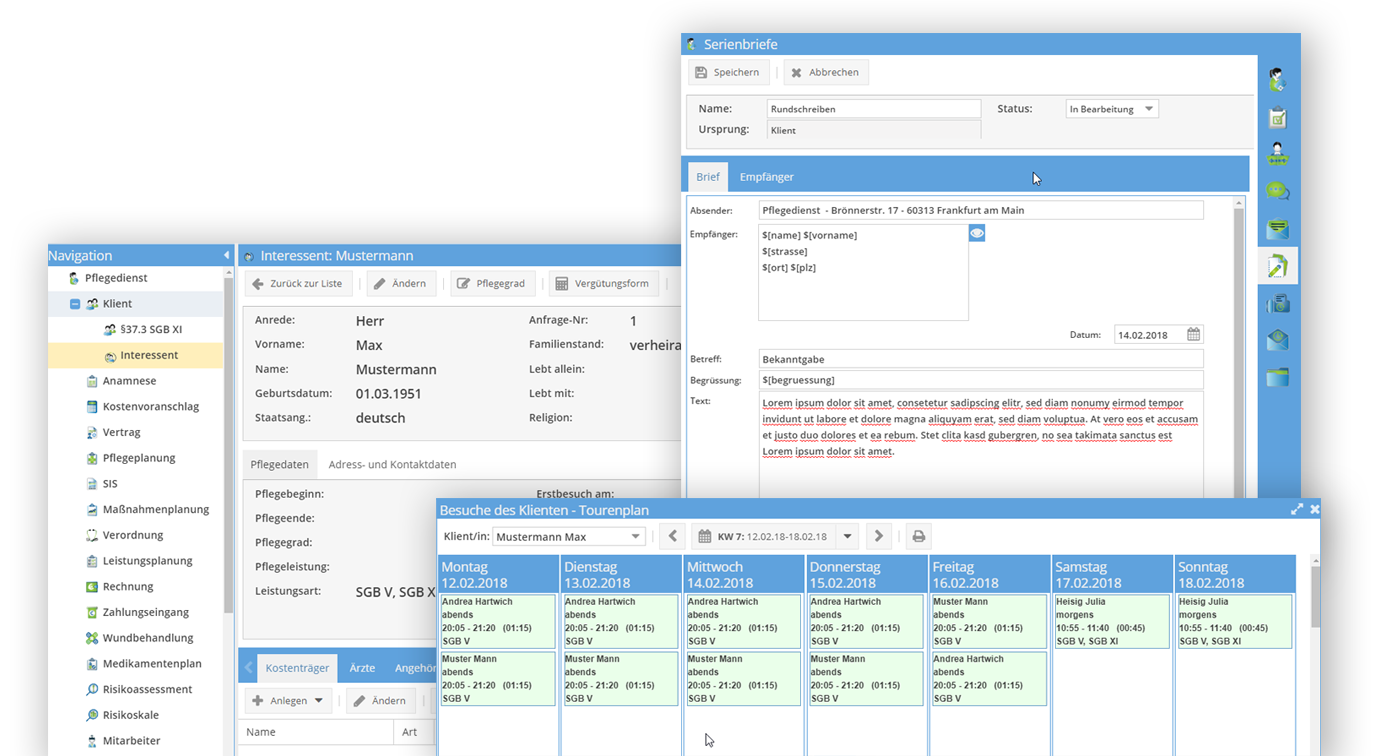 Release 4.04 - Serienbriefe, Interessent, Besuche der Klienten