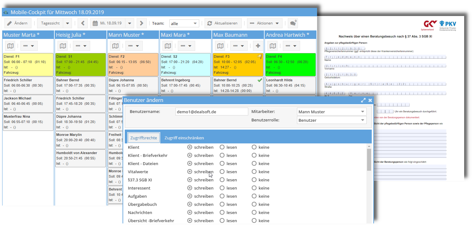 Release 4.11 - Erweiterung der Berechtigungen, Mobil-Cockpit, Serienbriefe.