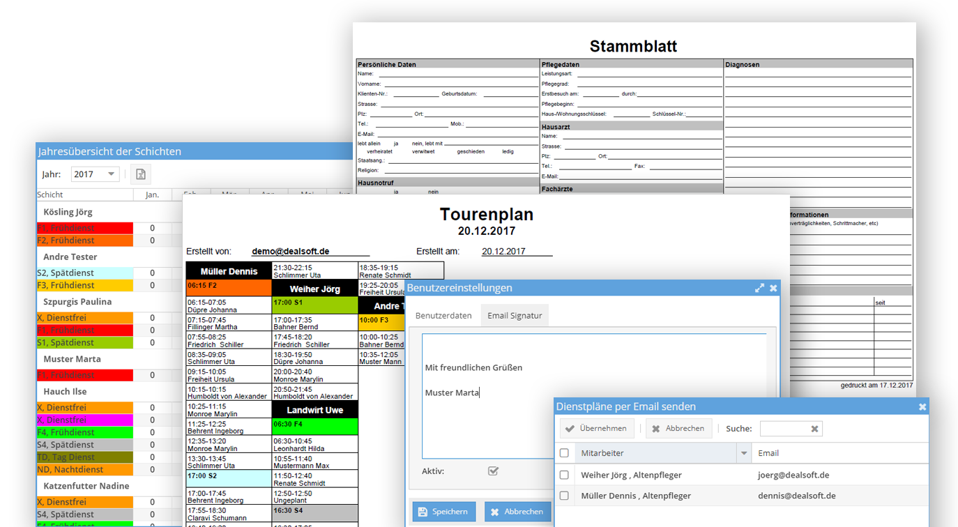 Release 4.03 - Dienstplan per Email an Mitarbeiter versenden
