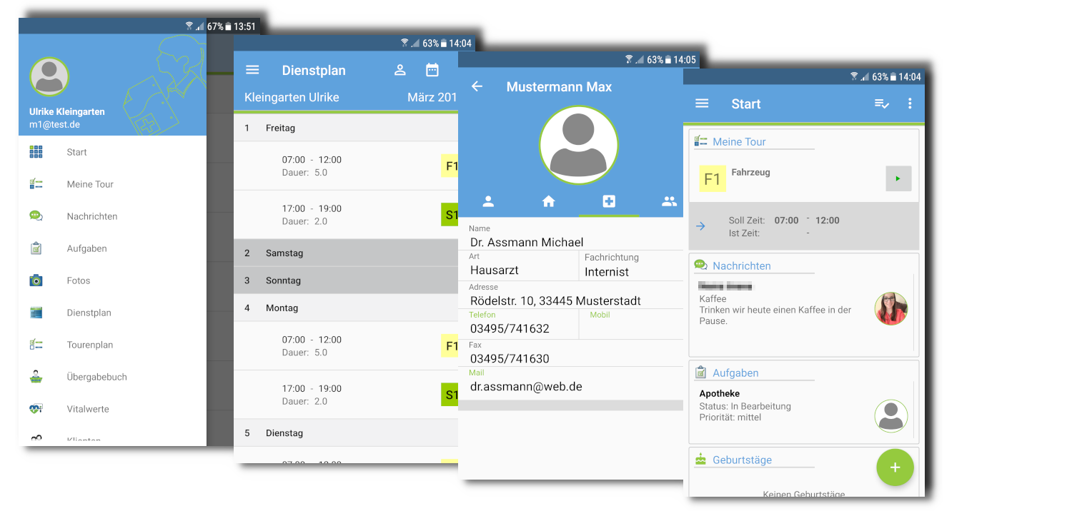 Ankündigung zur neuen mobilen Version 2.0 von meinpflegedienst.com