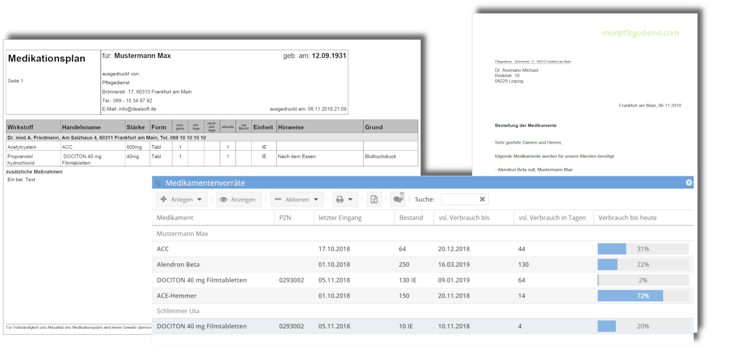 Release 4.07 – Medikationsplan, Medikamentenvorrat, …