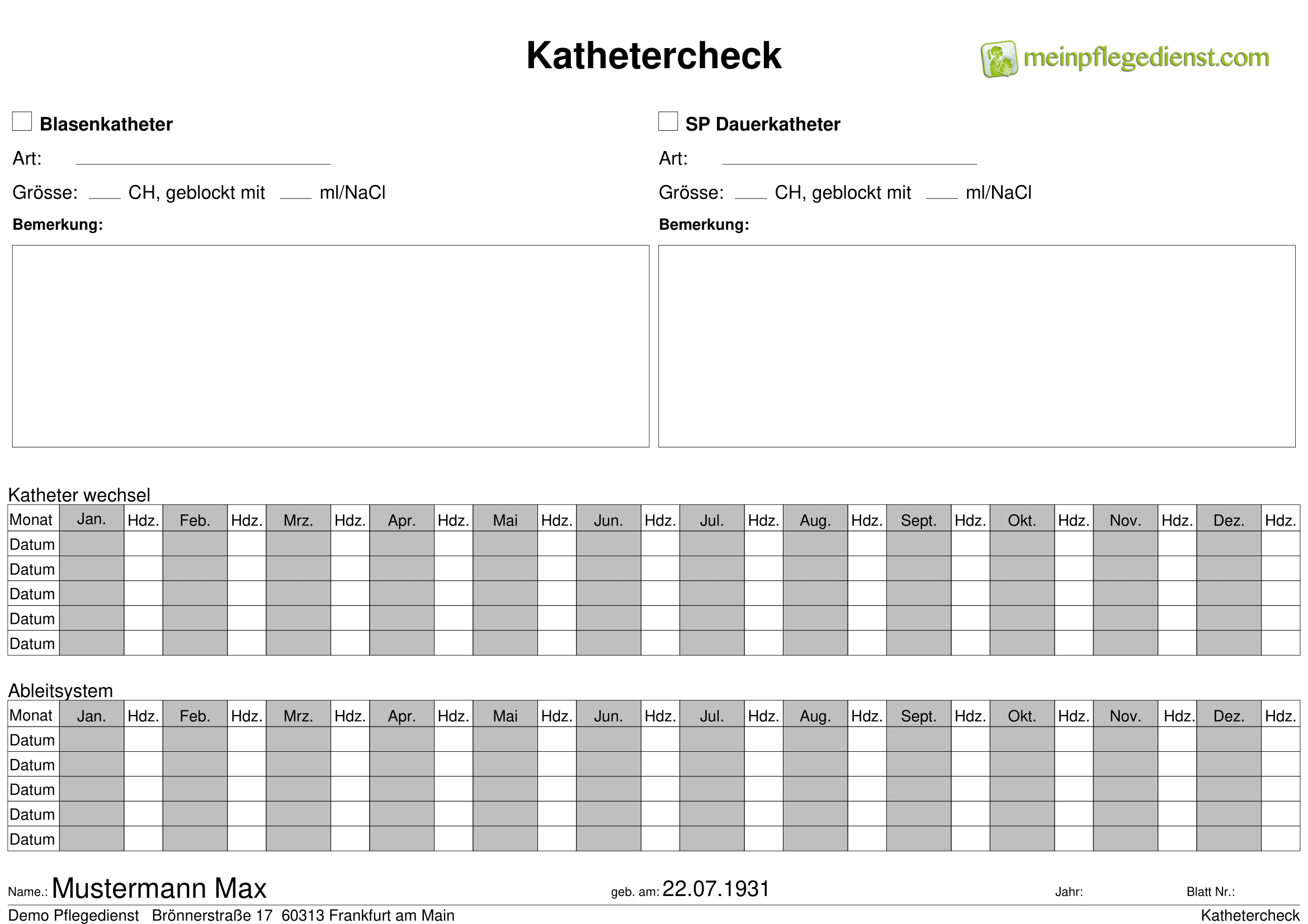 Kathetercheck
